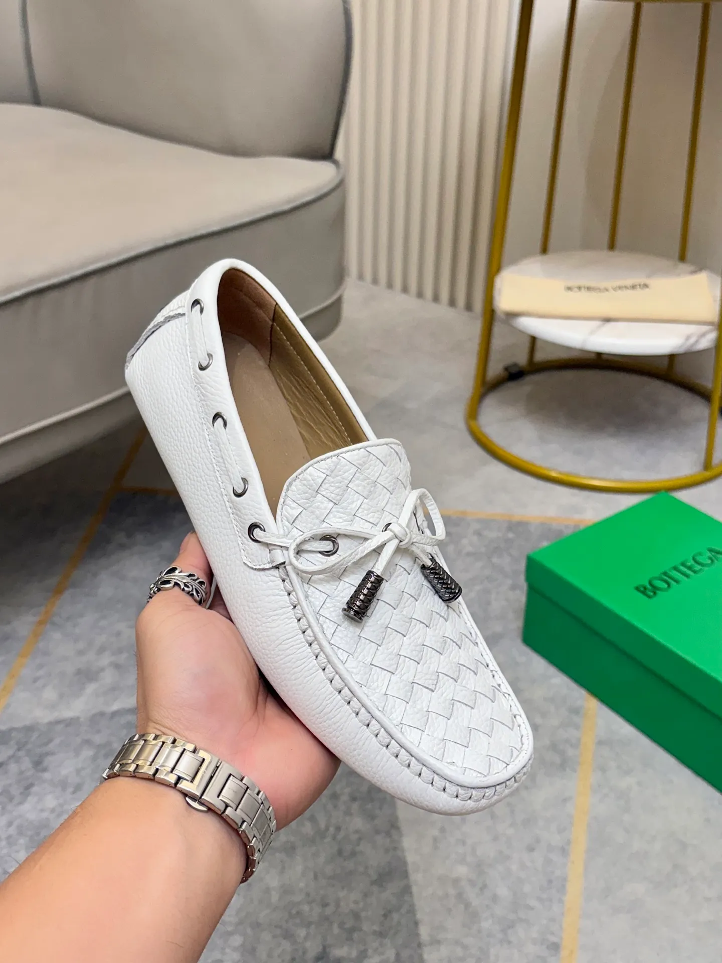 P420💰 (Niu Li + Niu Pad) [BV] The latest hot style‼ ️Casual men's shoes, uppers imported first-layer cowhide ➕Full imported cowhide lining✔️Exquisite workmanship, excellent foot feel, special rubber soles✔️, cool and fashionable, the latest fashion, fashionable outsole, hurry up.  Code number: 38-44 (can be customized to 37.45, non-refundable)
